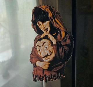Money Heist Hueforge Fridge Magnet