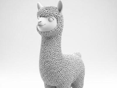 Alpaca animal miniature