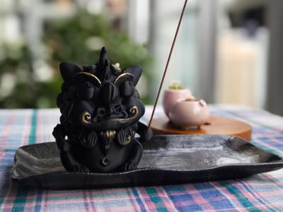 National Tide Mini Lion Sculpture Can Be Used as Sandalwood Incense Stand