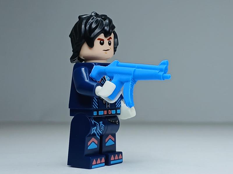 Submachine Gun Minifigure Brick