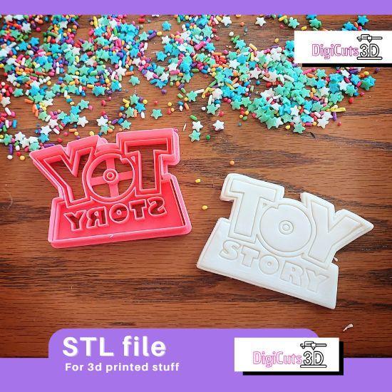 Toy Story Logo cookie cutter STL for 3D printer - Toy Story theme