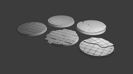base 32 mm figurine (broken cathedral floor)