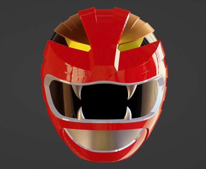 Power Rangers Wild Force Gaoranger GaoRed V2 Helmet 3D print model
