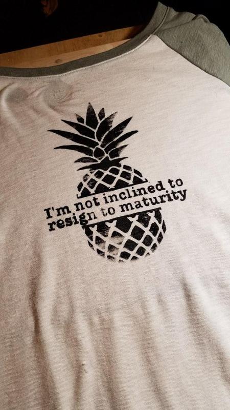 Screen Print Stencil: Psych Pineapple Design  