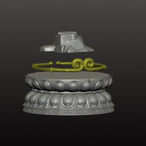 Black Myth Wukong toy lotus base : 3 additional files