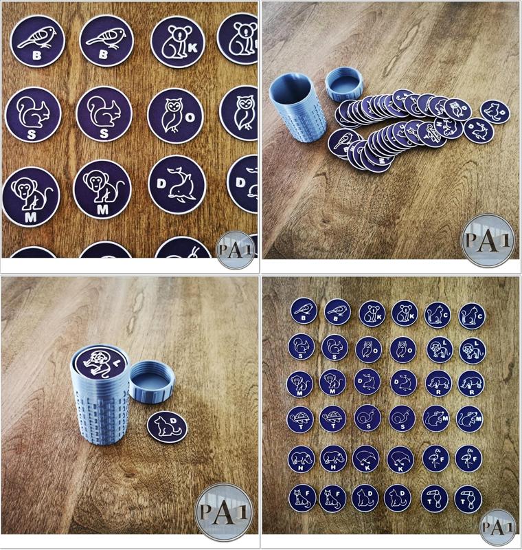 Jeu de mémoire pour enfants - Thème Animaux VERSION FRANÇAISE