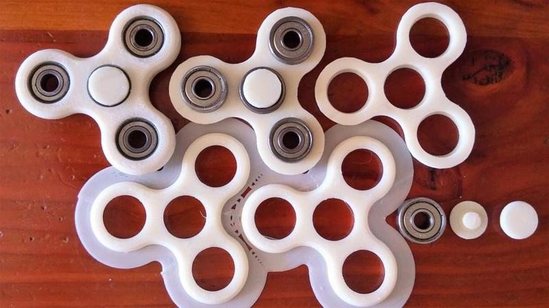 Heavy Duty - Enclosed Bearing - Tri Fidget Spinner Toy
