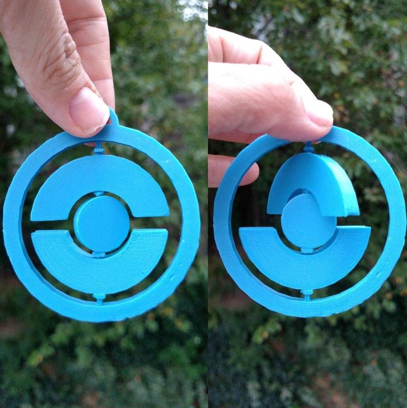 Spinning PokeStop Ornament