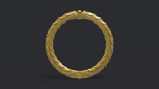 Wreath ornate ring