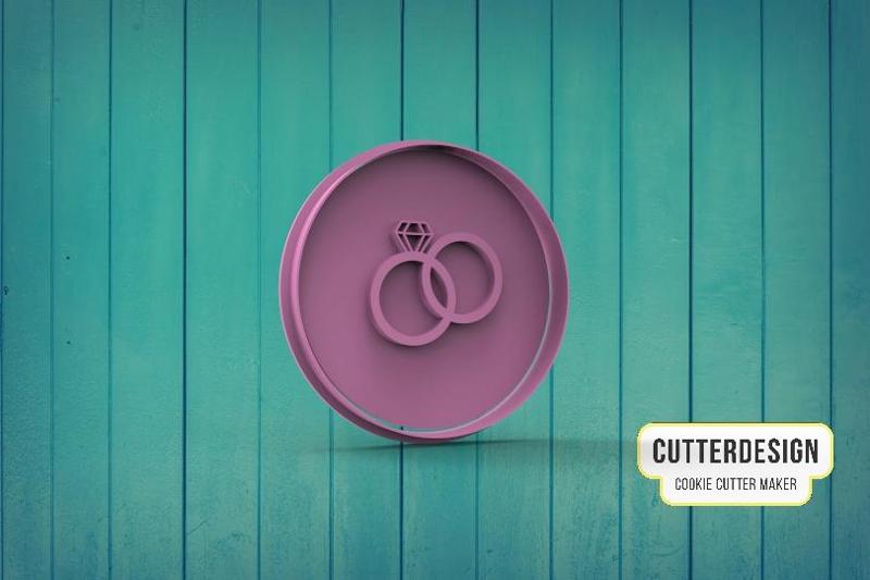 Wedding Rings Wedding Rings Cookie Cutter