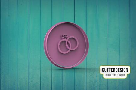 Wedding Rings Wedding Rings Cookie Cutter
