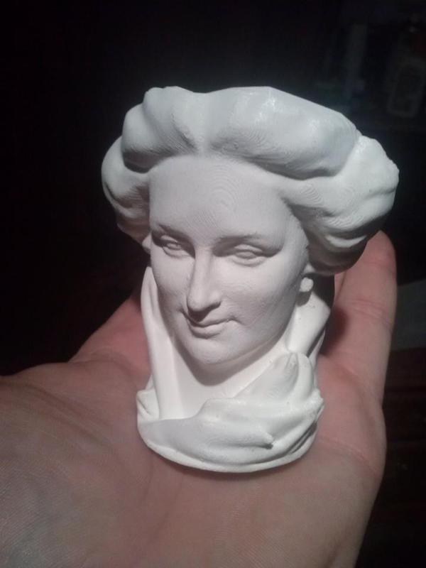 Maurice Xhrouet's woman head statue