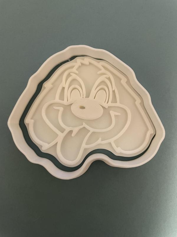 Cartoon puppy cookie cutter