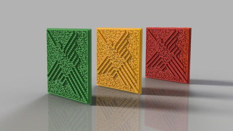 Nazca Lineas Maze 3DPrinting Tile