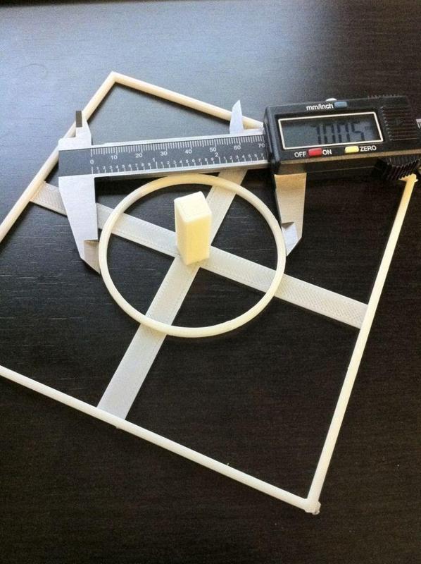 XYZ Simple Test Object for Makerbots & Repraps (90mm & 140mm)