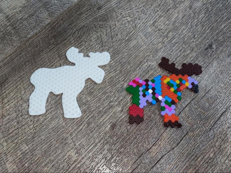 Reindeer Hama bead plate