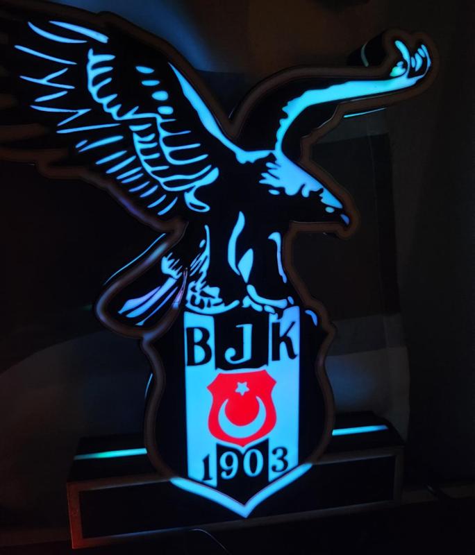 Beşiktaş Istanbul Logo Lightbox, Lamp, LED Light