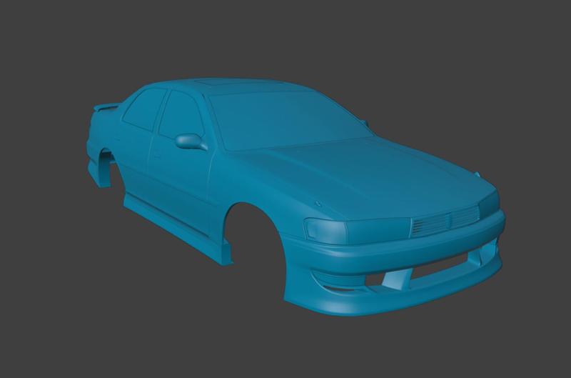 RC BODY 2003 GX90 CRESTA TOYOTA 1/10 3D PRINT STL