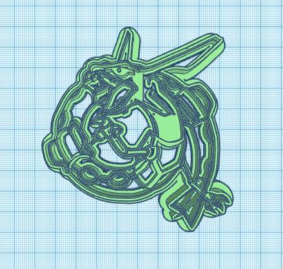 Pokemon: Rayquaza Cookie Cutter
