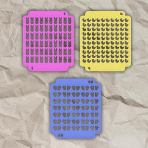 Easter stencil 2 set of 3