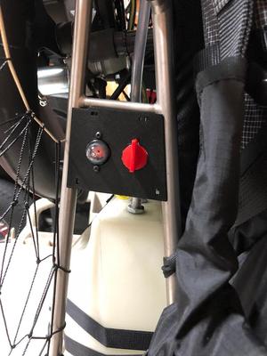 Air Conception Nitro paramotor fuel primer panel
