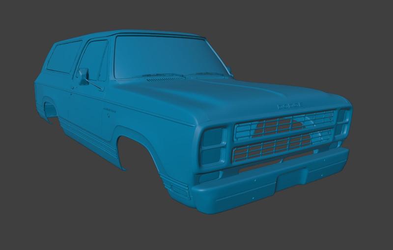 RC BODY 1979 RAMCHARGER DODGE 1/10 3D PRINT STL