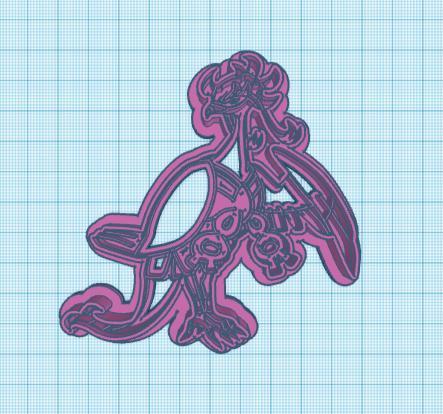 Pokemon: Fezandipiti Cookie Cutter