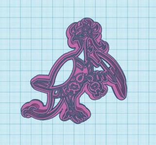 Pokemon: Fezandipiti Cookie Cutter