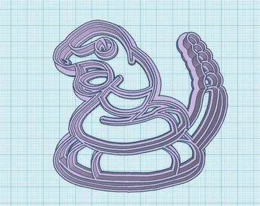 Pokemon: Ekans Cookie Cutter