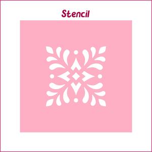 Tile Stencil – STL 3D Print files, SVG Cutting files. T04