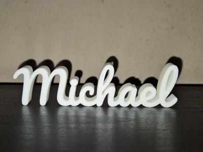 Michael Name Sign Display Decor
