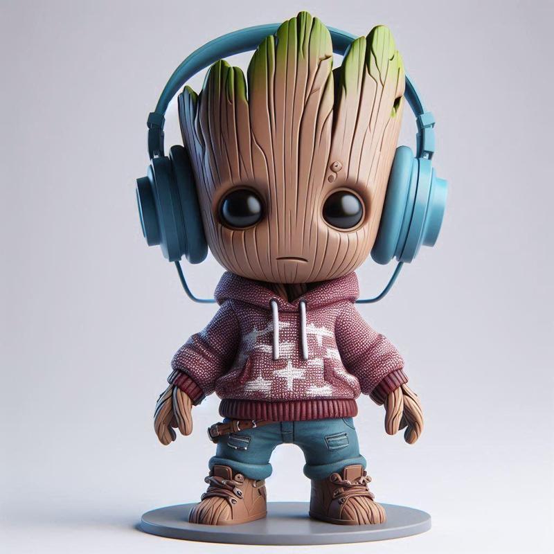 urban vibes / urban groot / fan art / art toy / magic makes