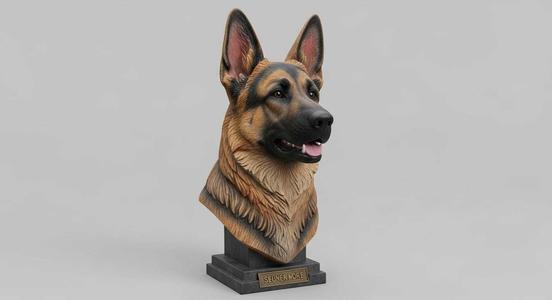 German Shepherd Bust