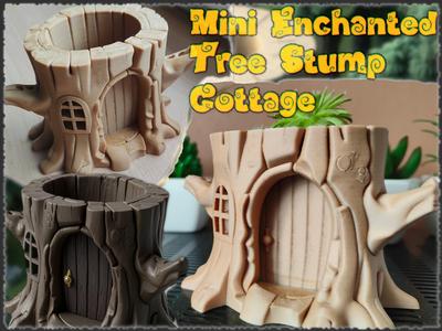 Mini Enchanted Tree Stump Cottage