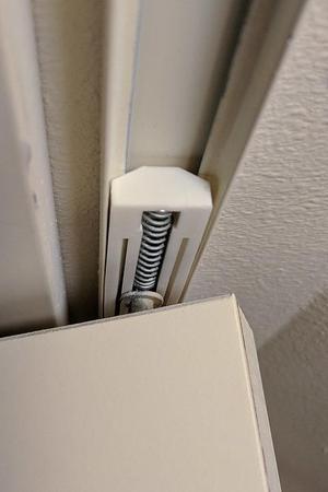 Bi-fold door top slider - 4" long for 3/4" rail