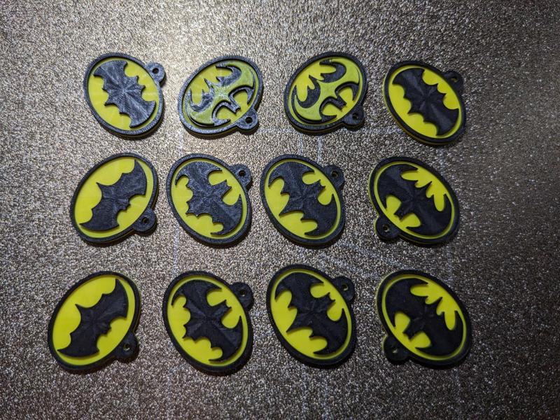 Batman Symbol Earrings Six Styles from 1966 - 2005