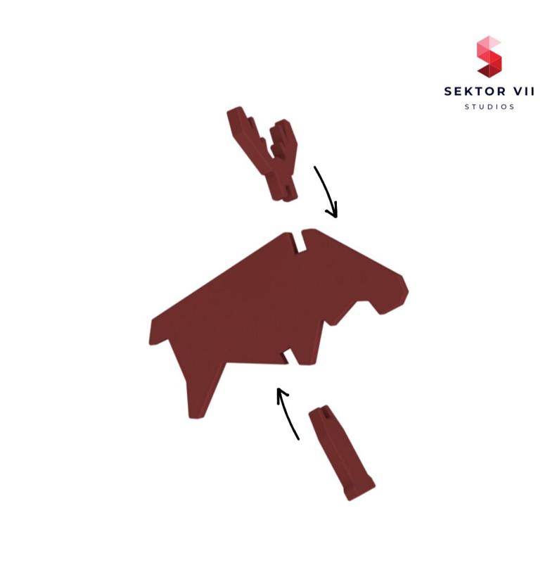 MOOSE PLUGGABLE / CHRISTMAS DECORATION / 