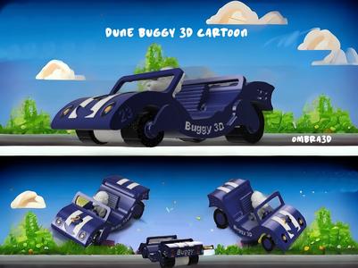 Dune Buggy 3D Cartoon
