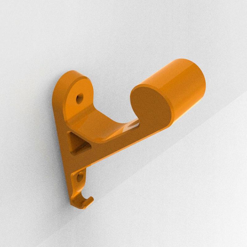 MOTORCYCLE HELMET HOLDER easy print 2 | bicycle helmet holder | helmet support | HELMET WALL MOUNTED | Moto HELMET | Bike HELMET | 3D MODEL STL | STL | 3D PRINTING FILE