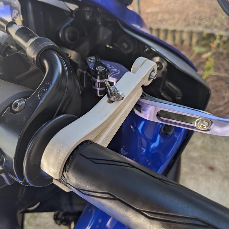 Motorcycle cruise control clamp