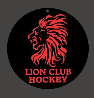 lion field hockey keychain