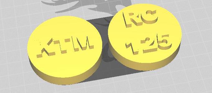 KTM RC125 shock absorber nut cover