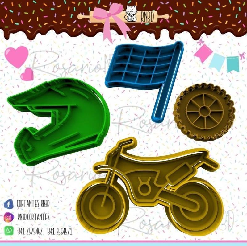 Cookie cutters Combo x4 motocross - cookie cutter