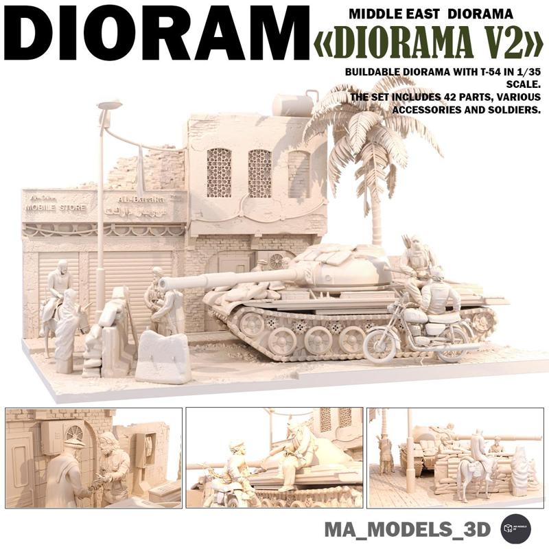 MA Models 3D Middle East Diorama V2 1_35