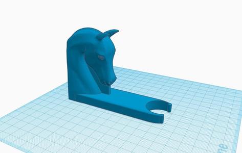 Hobbyhorse wall-mount holder
