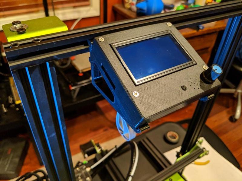 Removable 2020 mount lcd cover for 12864