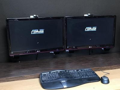 Double Monitor Wall Mount