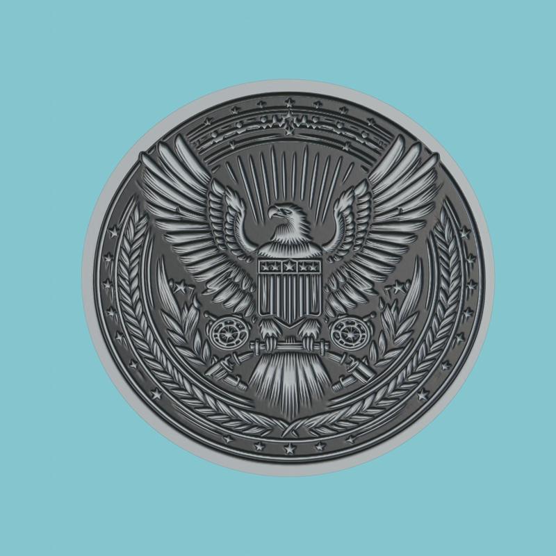 Up Movie Medallion  Up 3d  Model Stl Obj