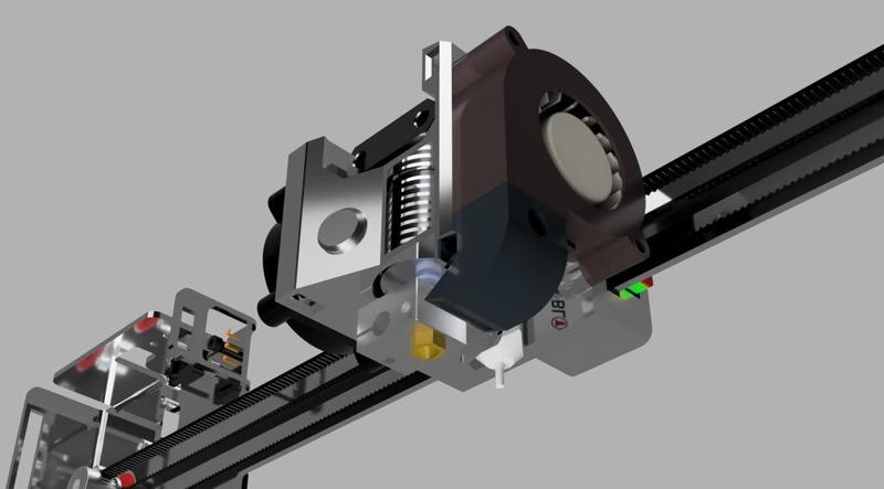 Hephestos 2 - E3D/BLtouch/BQSensor Mount (Bowden)