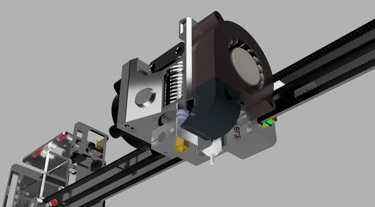 Hephestos 2 - E3D/BLtouch/BQSensor Mount (Bowden)